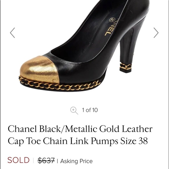 CHANEL VINTAGE HEELS - Picture 10 of 10